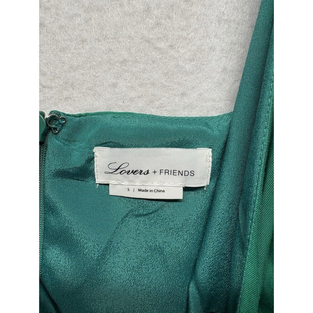 Lovers and Friends Orchid Midi Dress Lucky Green Size Small - Picture 2 of 5